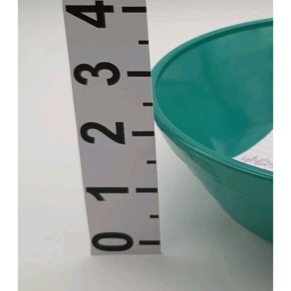 Hazel Atlas Moderntone Platonite Aqua Green  Serving Bowl - Picture 6 of 6